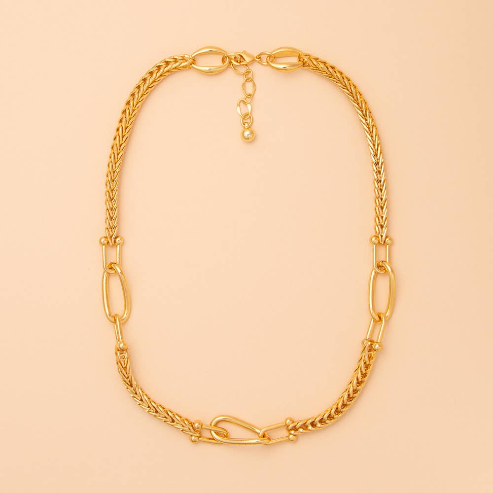 Oval Link Rope-Style Chain Necklace