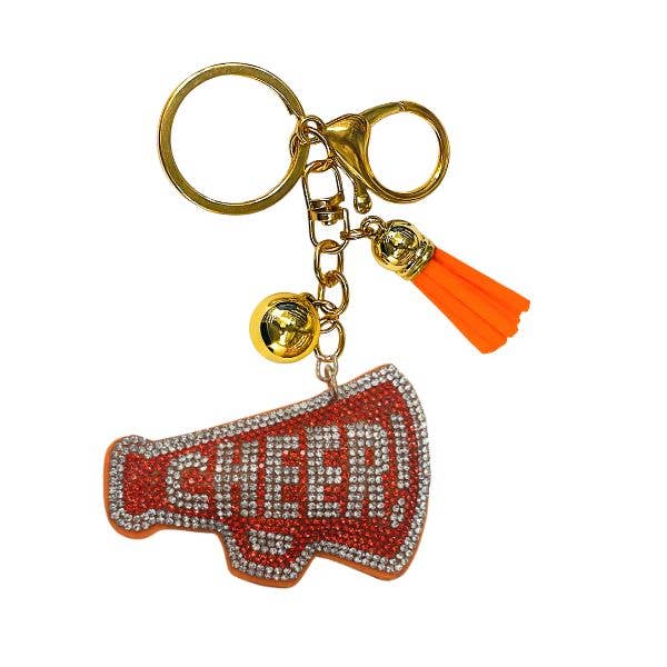 Cheer Crystal Bling Keychains