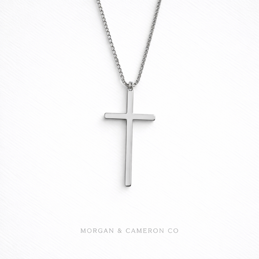 Essential Faith Cross Necklace – Silver