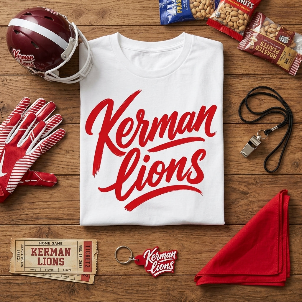 Kerman Lions Brush Script Tee