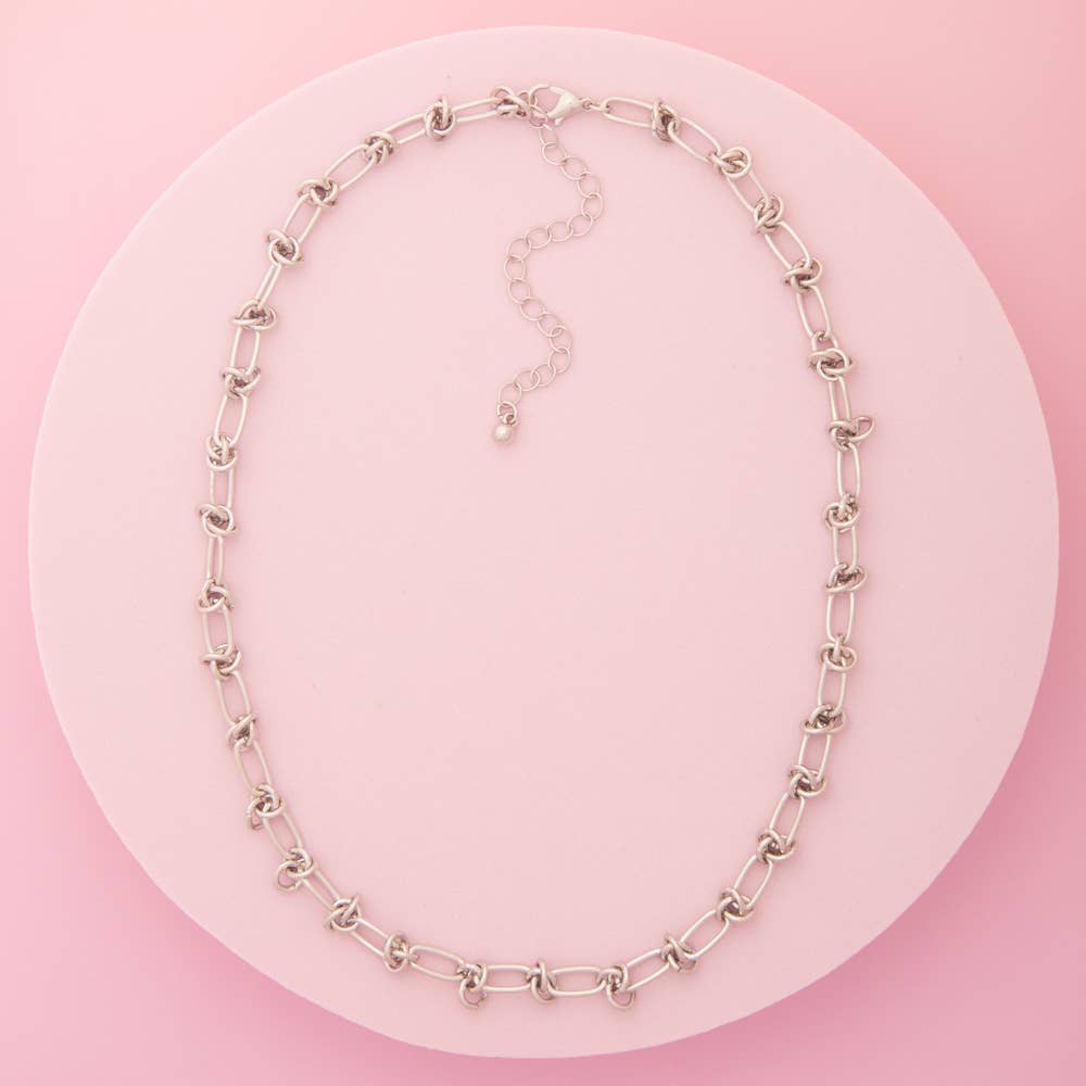 Borromean Knot Link Chain Necklace