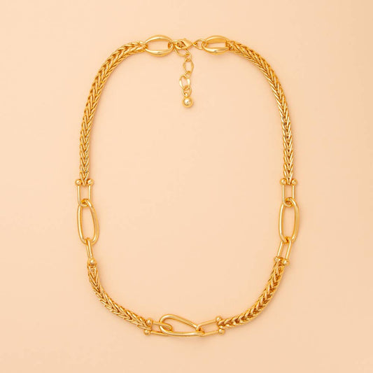 Oval Link Rope-Style Chain Necklace