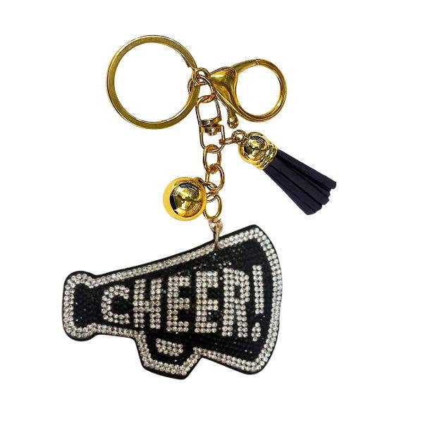 Cheer Crystal Bling Keychains