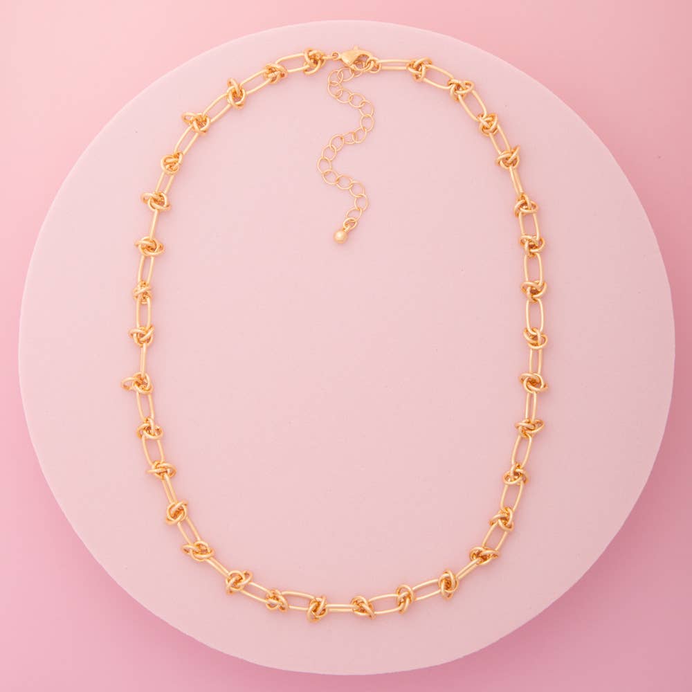 Borromean Knot Link Chain Necklace