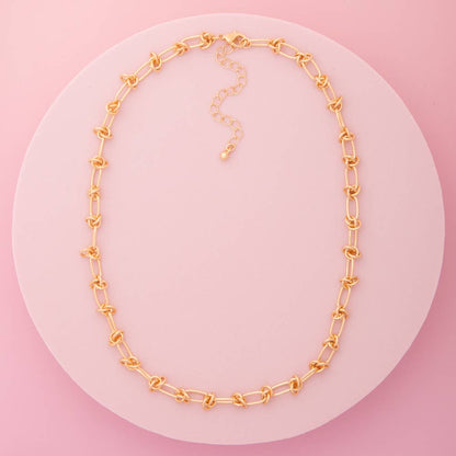 Borromean Knot Link Chain Necklace