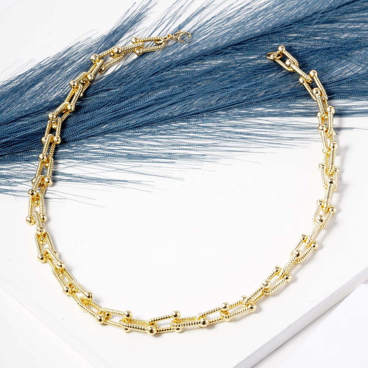 Gold Plated Link Chain Necklace