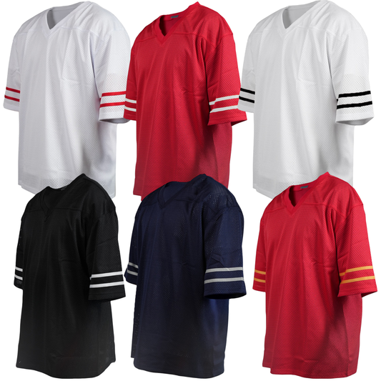 Heavyweight Mesh Football Jersey Hip Hop Oversized Baggy