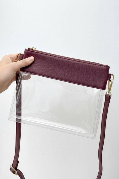 AD200T Game Day Clear Crossbody Bag/Clutch