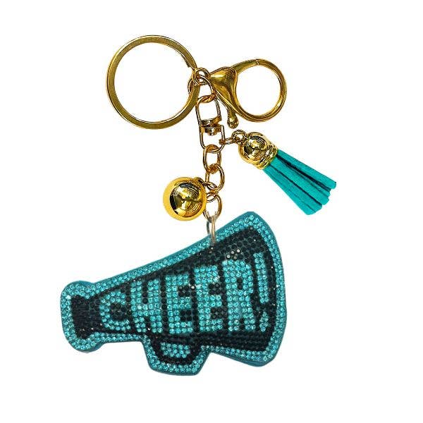 Cheer Crystal Bling Keychains