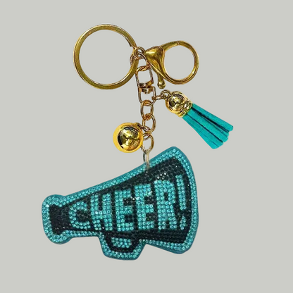 Cheer Crystal Bling Keychains