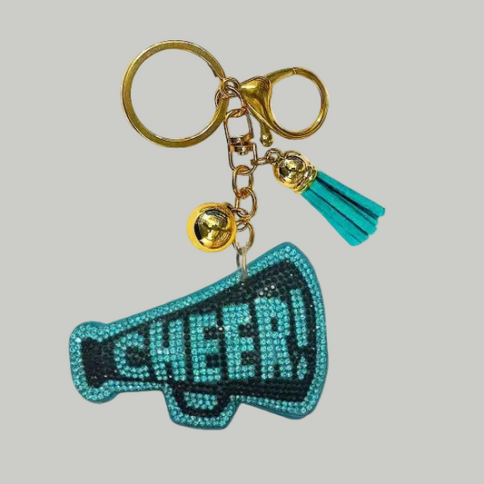 Cheer Crystal Bling Keychains