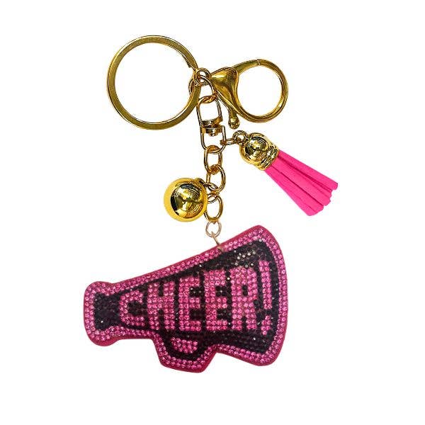 Cheer Crystal Bling Keychains