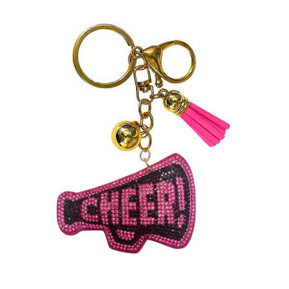 Cheer Crystal Bling Keychains