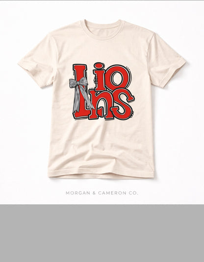Lions Stacked Retro Graphic Tee