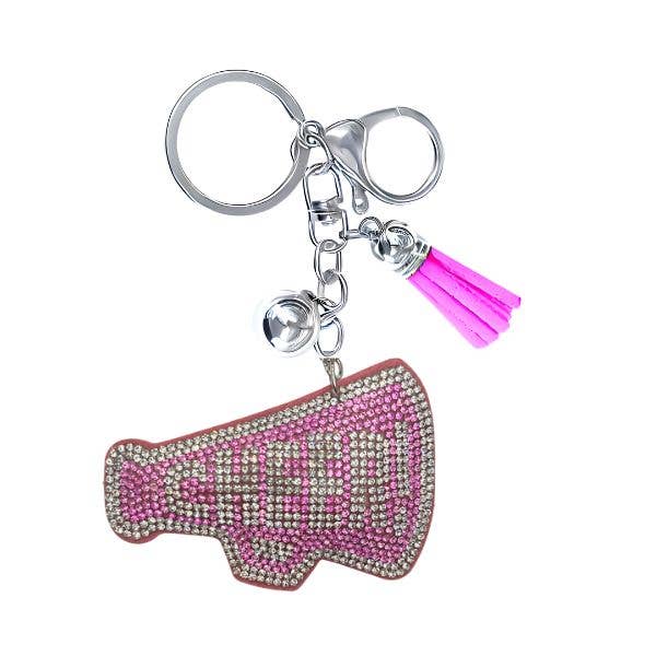Cheer Crystal Bling Keychains