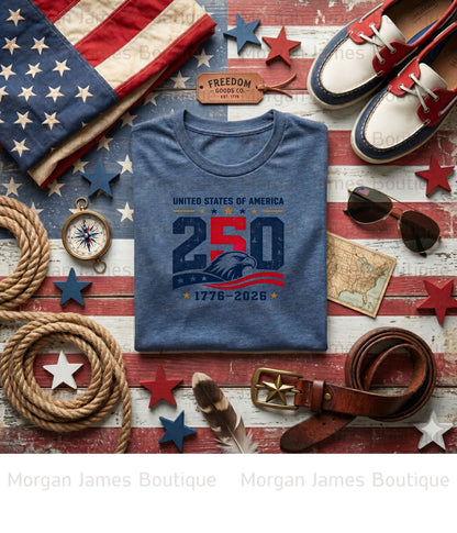 Patriotic Bows & Crosses Graphic Tee