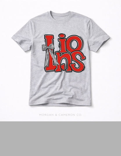 Lions Stacked Retro Graphic Tee