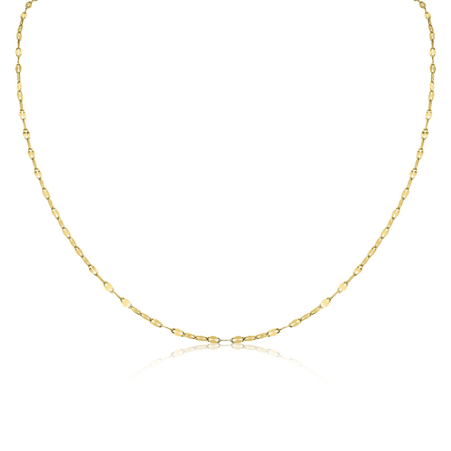 Stainless Steel Lip Chain Necklace