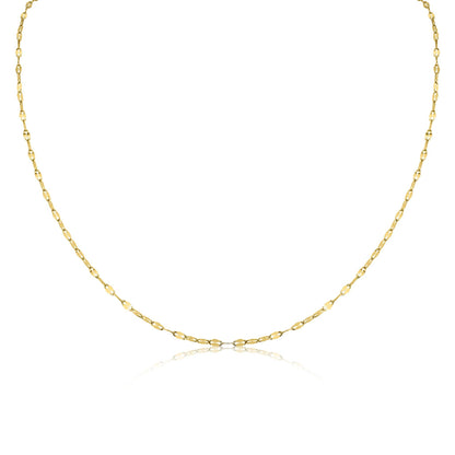 Stainless Steel Lip Chain Necklace