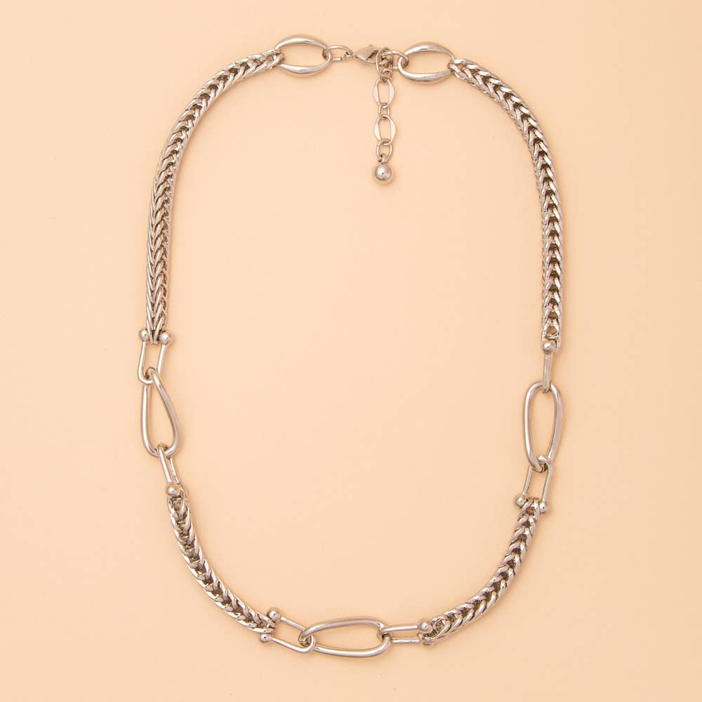 Oval Link Rope-Style Chain Necklace