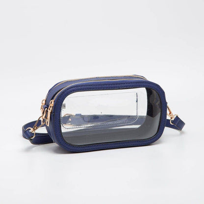 TG10552 Double Zipper Oval Clear Gameday/Stadium Bag