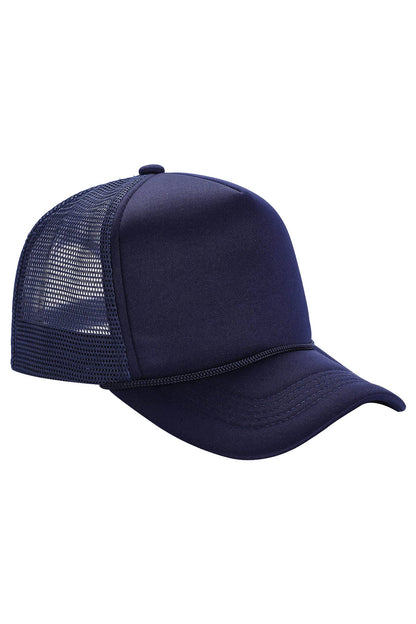 Solid Five Panel Foam Trucker Hat Blank