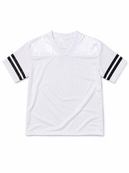 Wholesale Athletic Mesh Jersey T-Shirt | Blank V-Neck Footba