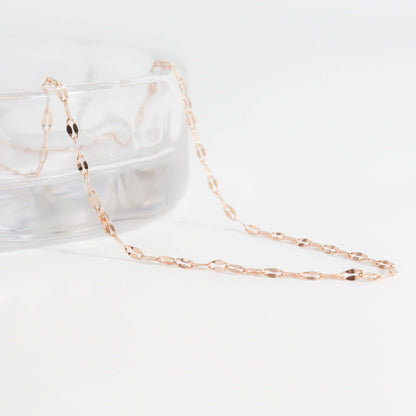 Stainless Steel Lip Chain Necklace