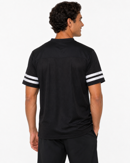 Wholesale Athletic Mesh Jersey T-Shirt | Blank V-Neck Footba