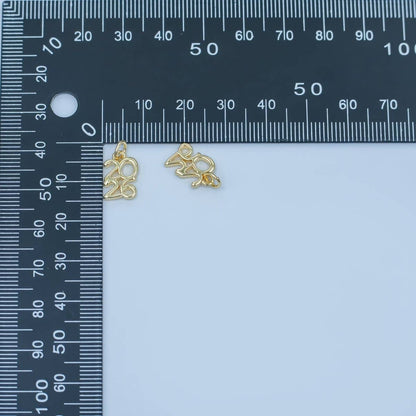 24K Gold Filled "2026" Year Script Minimalist Charm | N094