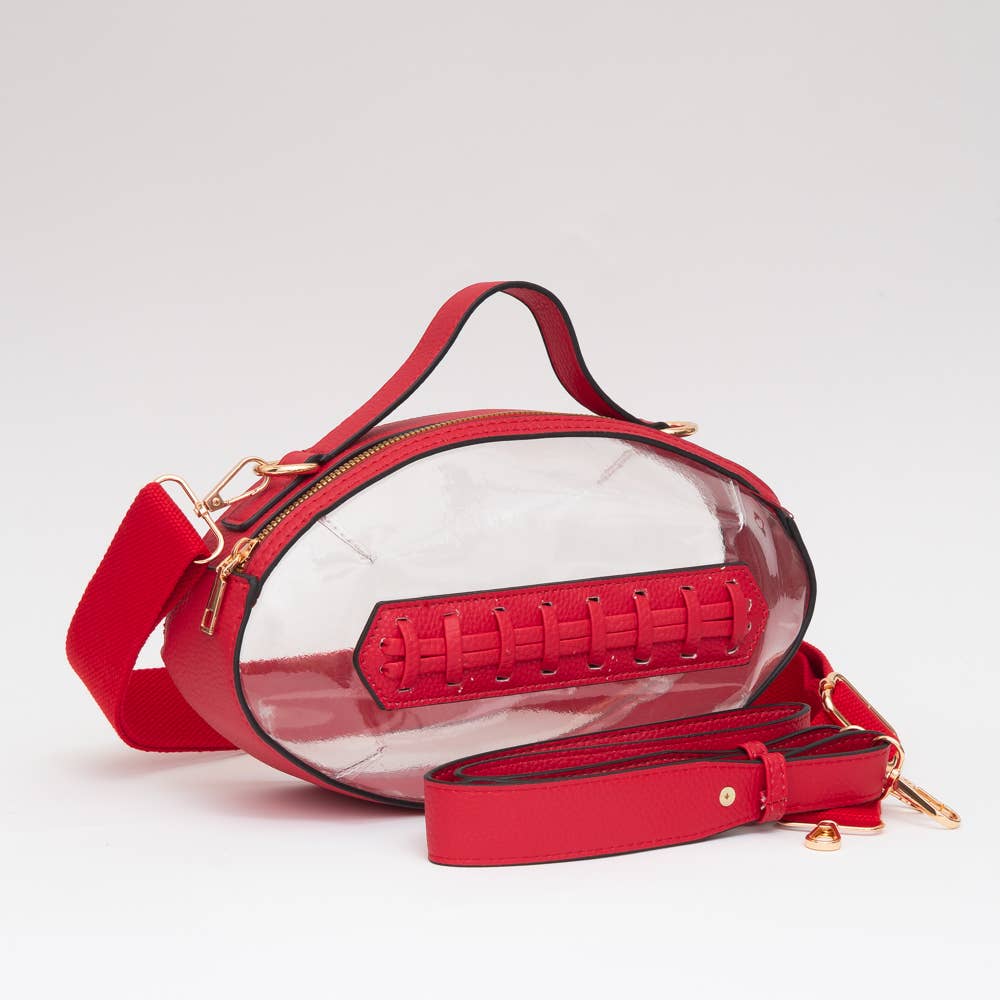 Game Day Football Style Clear Bag