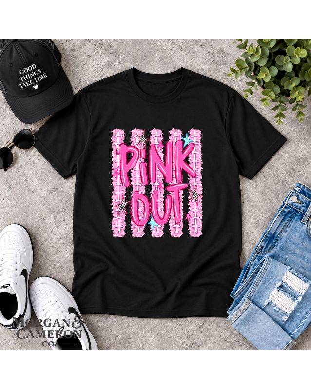 Pink Out Football Tee
