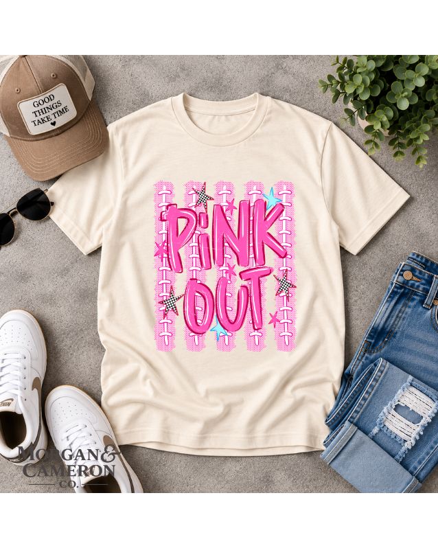 Pink Out Football Tee