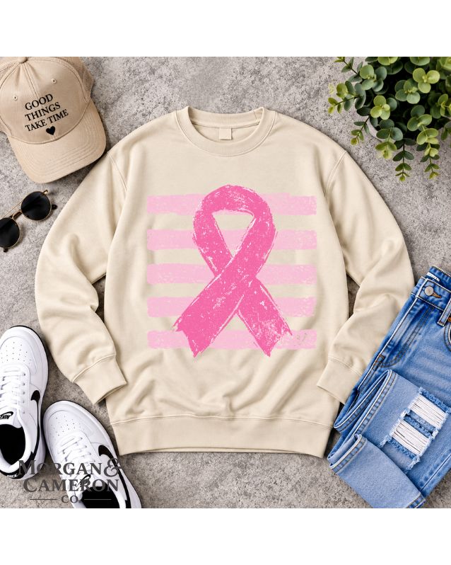 🎀 Rooted in Pink Awareness Crewneck