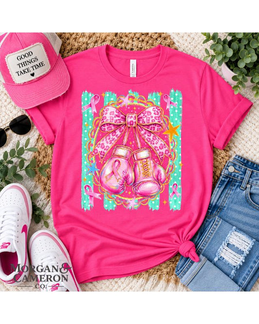 Fight Like a Girl Pink Boxing Tee 🥊🎀💗