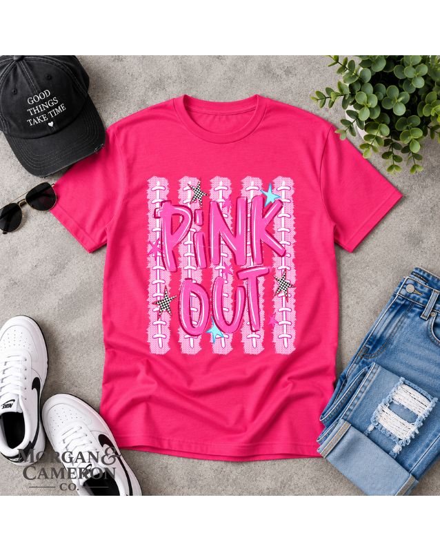 Pink Out Football Tee