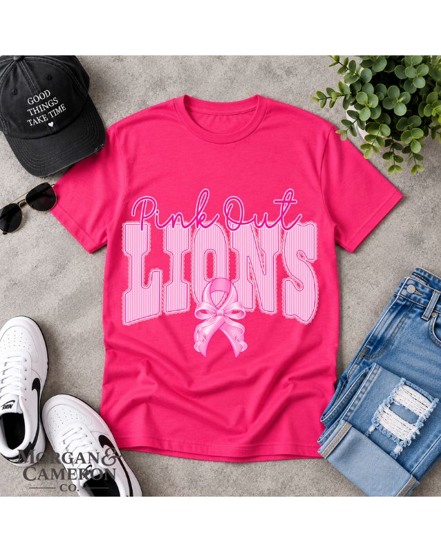 🎀 Pink Out Lions Tee