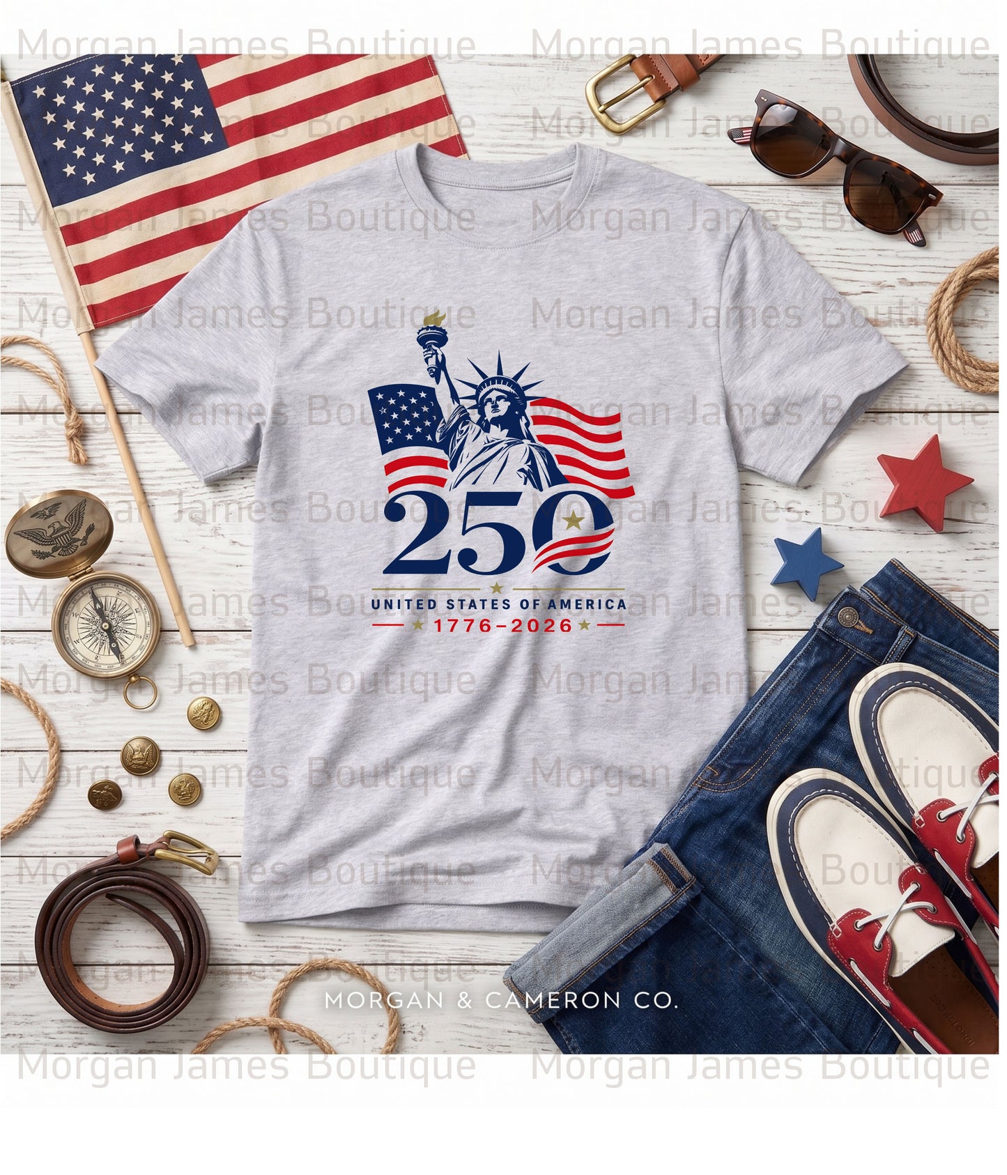 USA 250th Semi quincentennial Commemorative Tee
