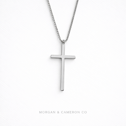 Essential Faith Cross Necklace – Silver