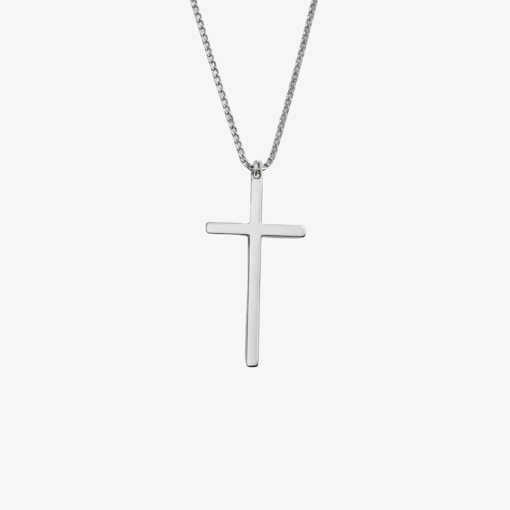 Essential Faith Cross Necklace – Silver