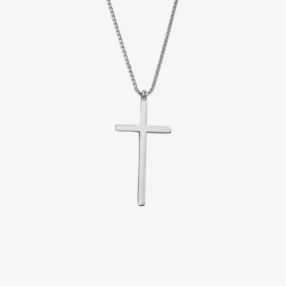 Essential Faith Cross Necklace – Silver