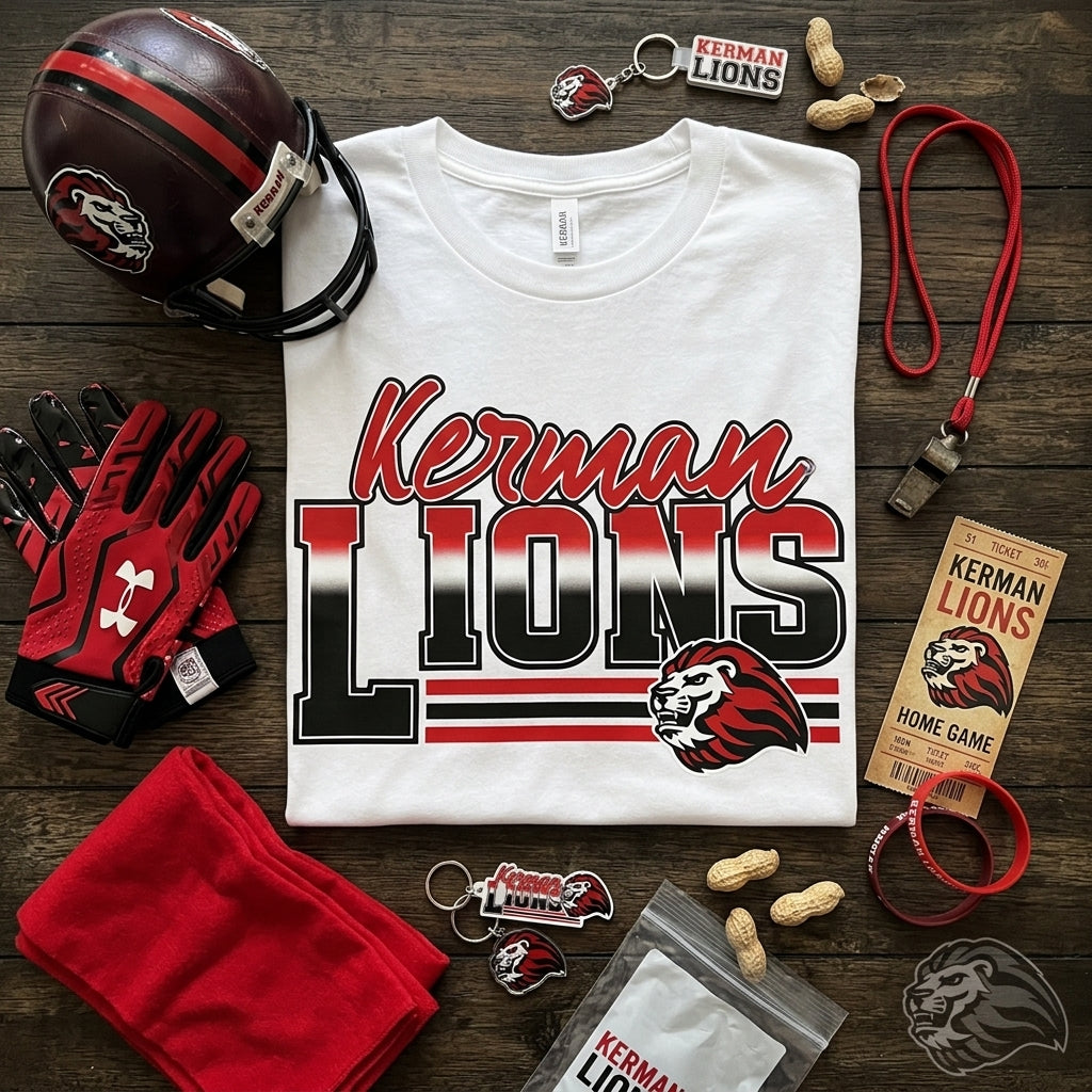Kerman Lions Varsity Gradient Tee
