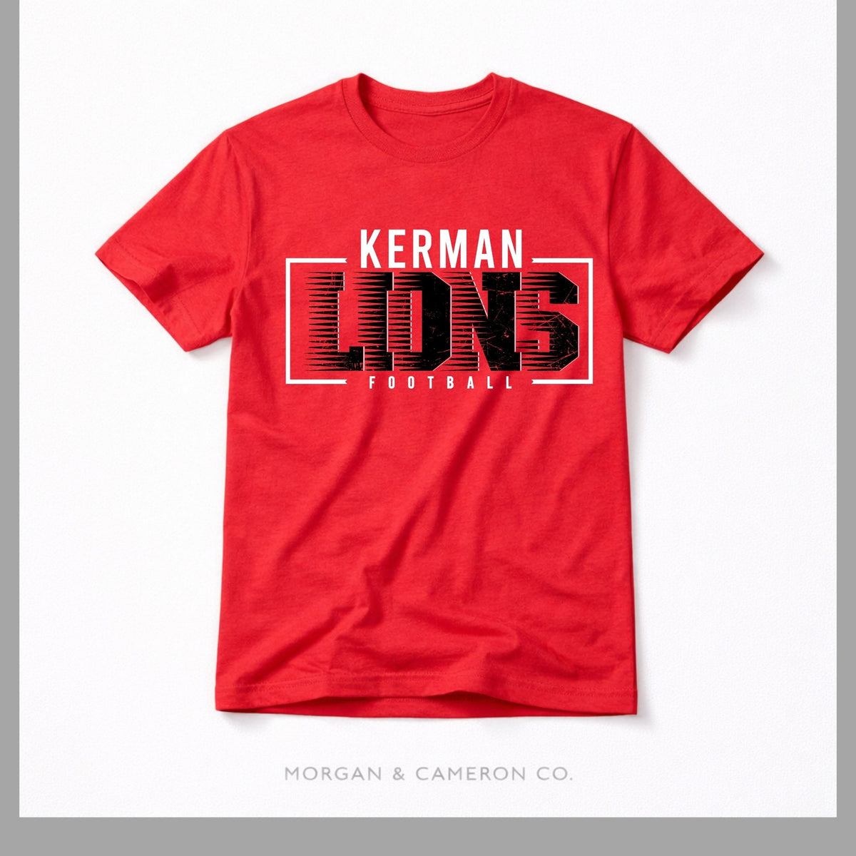 Kerman Lions Football Speed Frame Tee