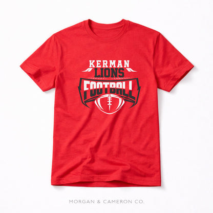 Kerman Lions Football Shield Graphic Tee