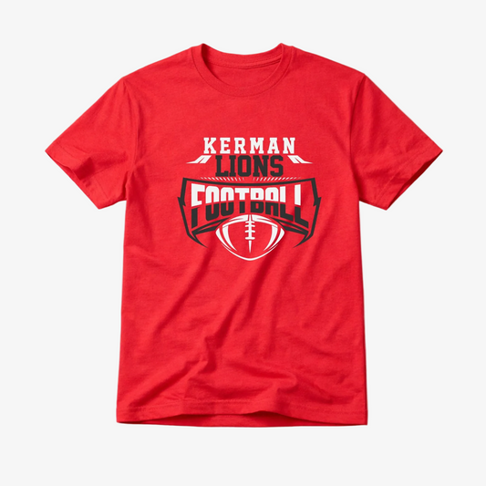 Kerman Lions Football Shield Graphic Tee