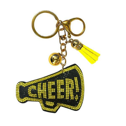 Cheer Crystal Bling Keychains