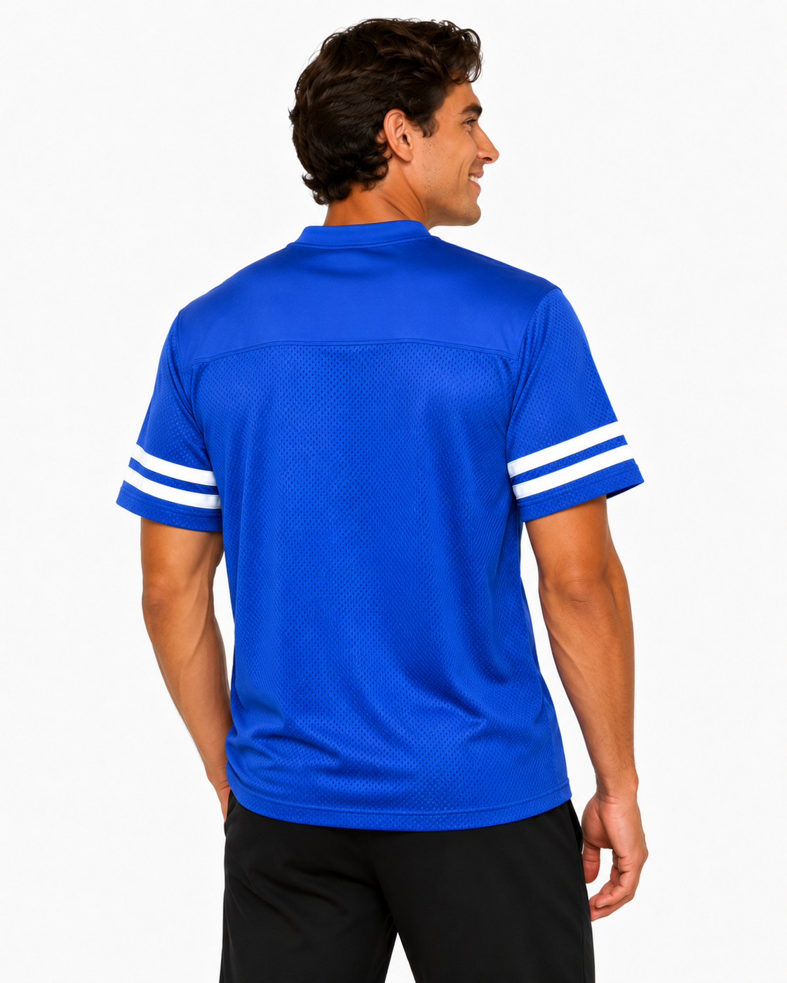 Wholesale Athletic Mesh Jersey T-Shirt | Blank V-Neck Footba