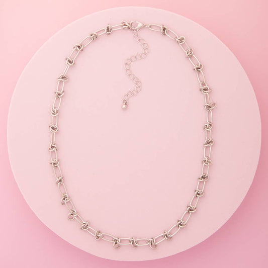 Borromean Knot Link Chain Necklace