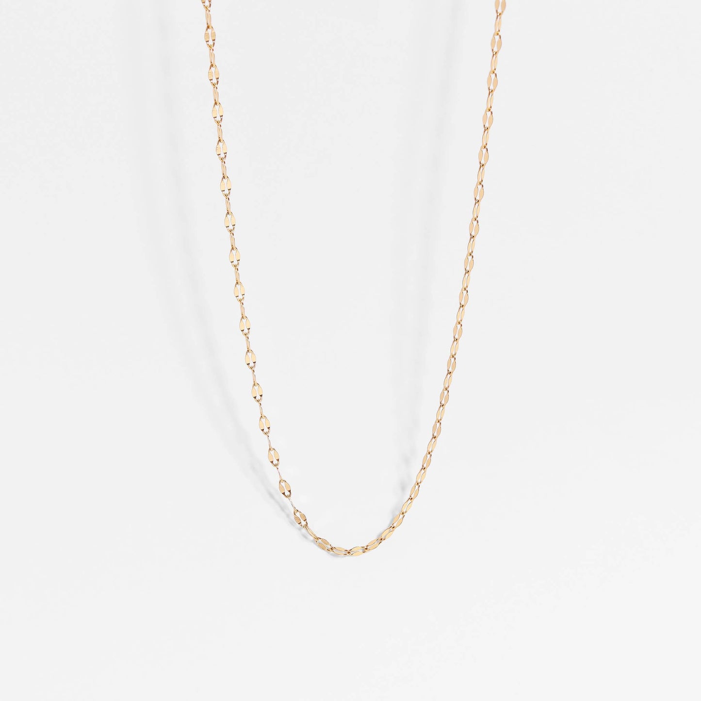 Stainless Steel Lip Chain Necklace