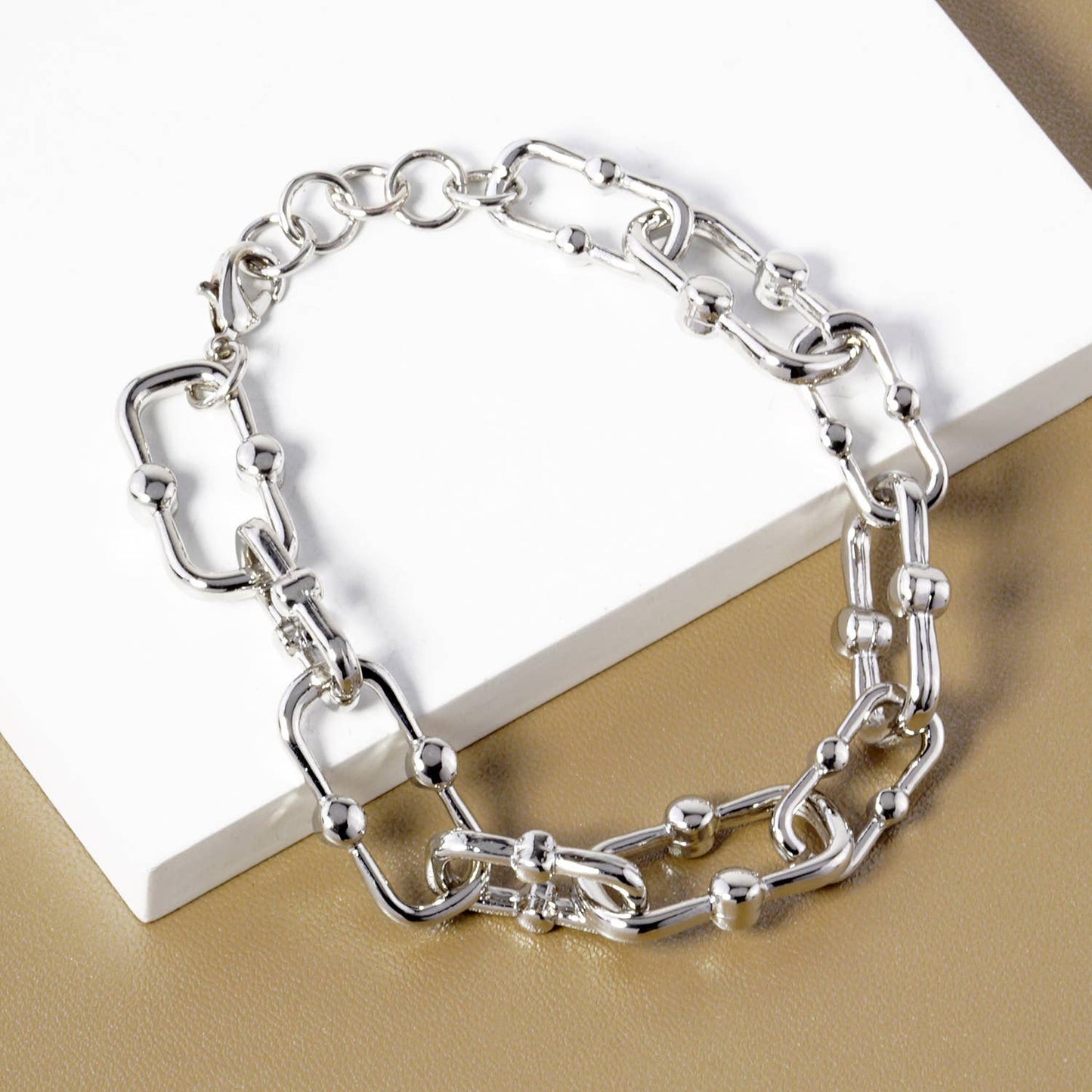Gold Plated Link Chain Bracelet